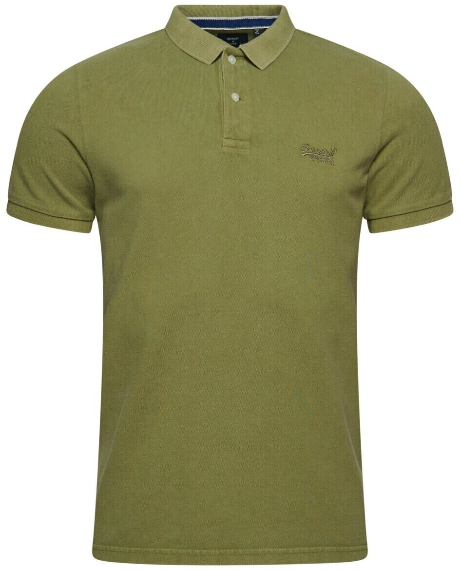 Superdry Vint destroy polo (M1110345A) olive khaki