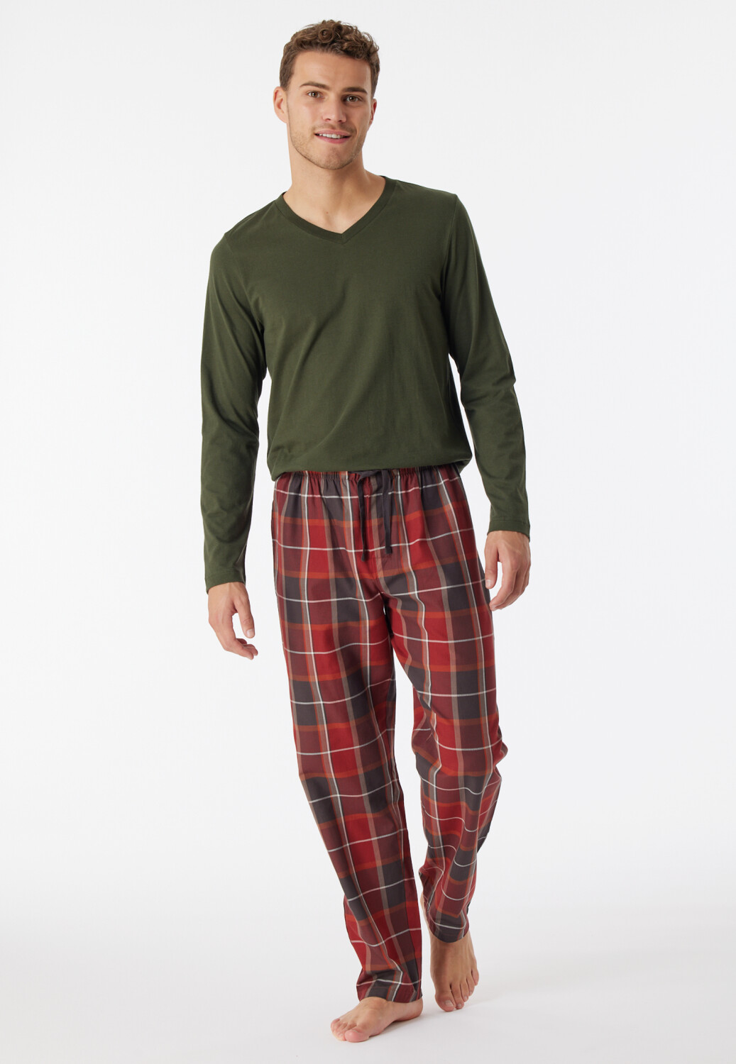 Schiesser LANG - Pantalón De Pijama - Taupe/marrón Topo