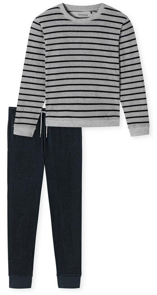 Schiesser Schlafanzug Lang mit Bündchen-Nightwear Set Pigiama Uomo