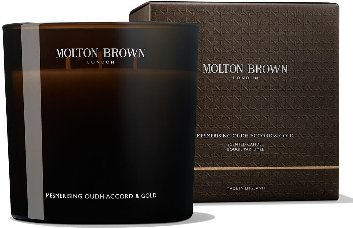 Molton Brown Mesmerising Oudh Accord & Gold Signature Triple Candle 600g