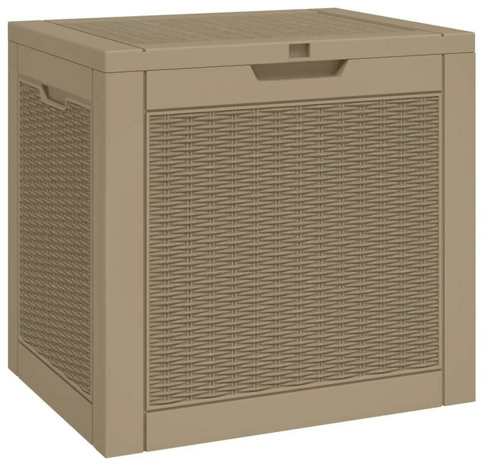 vidaXL Gartenbox 55,5x43x53 cm Polypropylen Hellbraun