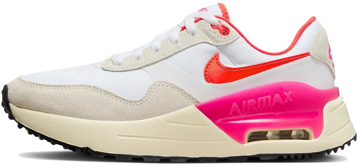Nike Air Max System Women white/white summit/coconut milk/bright crimson