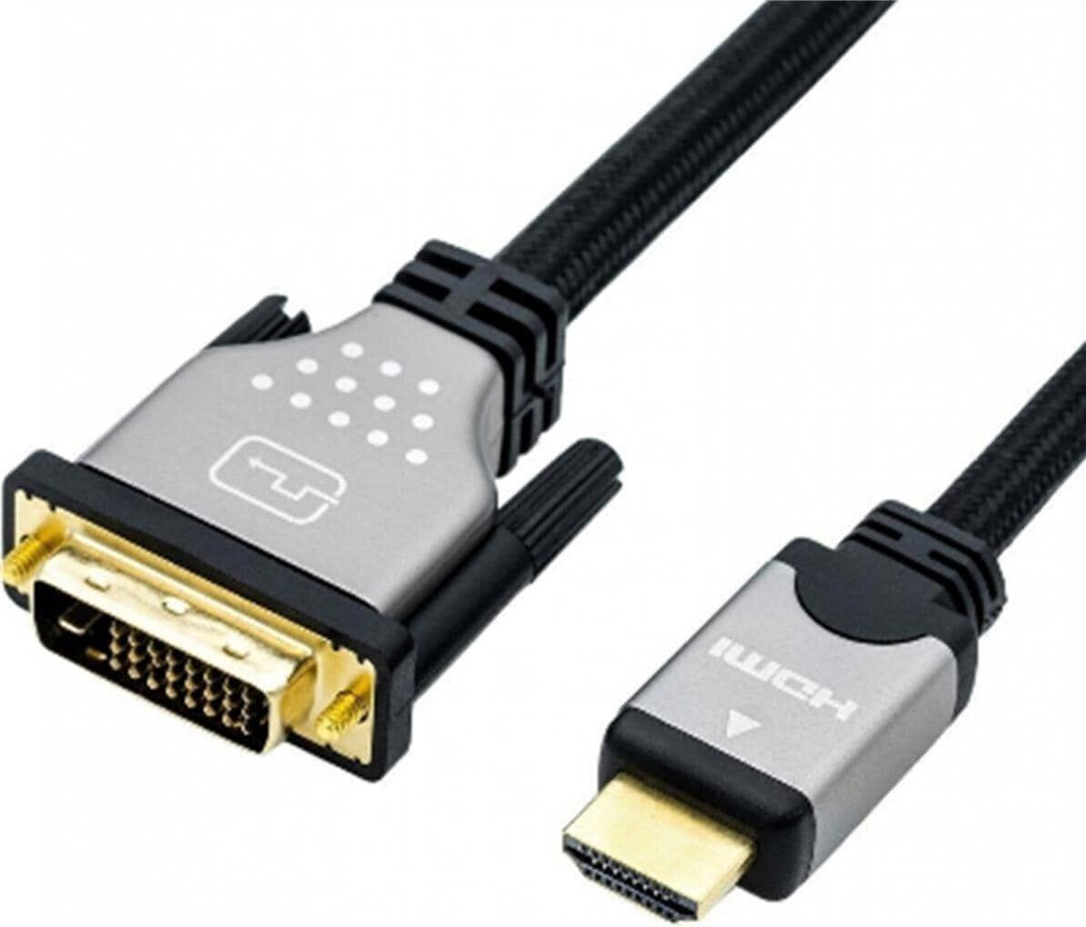 Nedis 11045875 – HDMI adapter  DVI-D 24 +1 pz., 4k to 30 Hz, 10,0 m