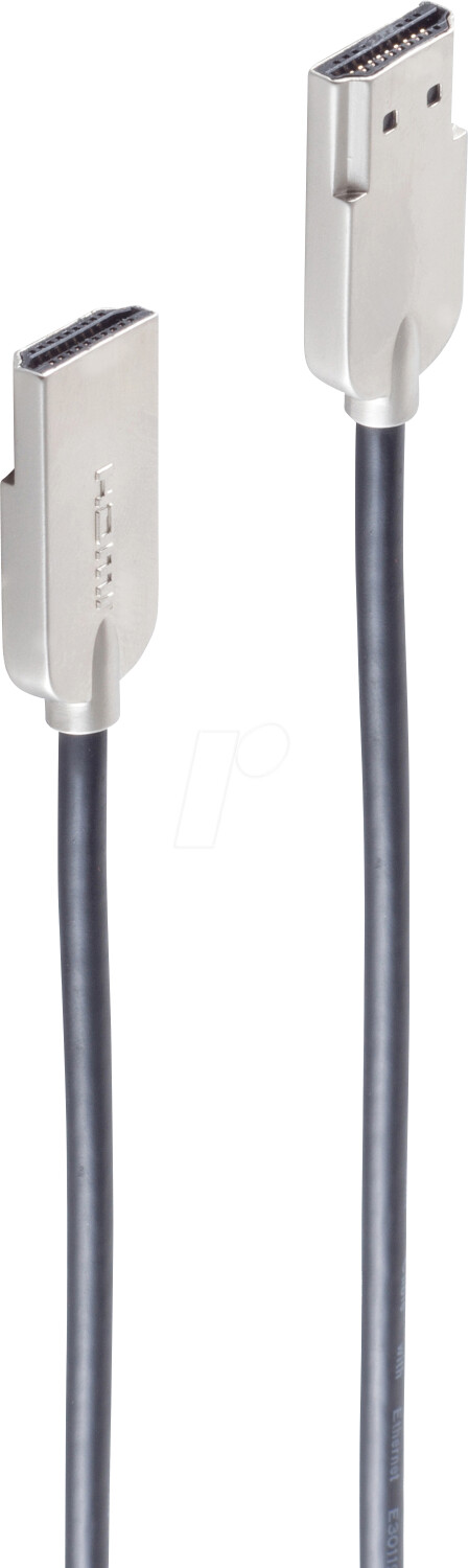 Maxtrack BS10-30025 - HDMI 4K, ultra slim, black, 1,0 m.