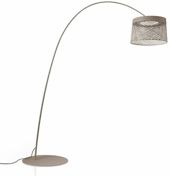 Foscarini Twiggy Grid LED outdoor floor lamp graybeige (greige)