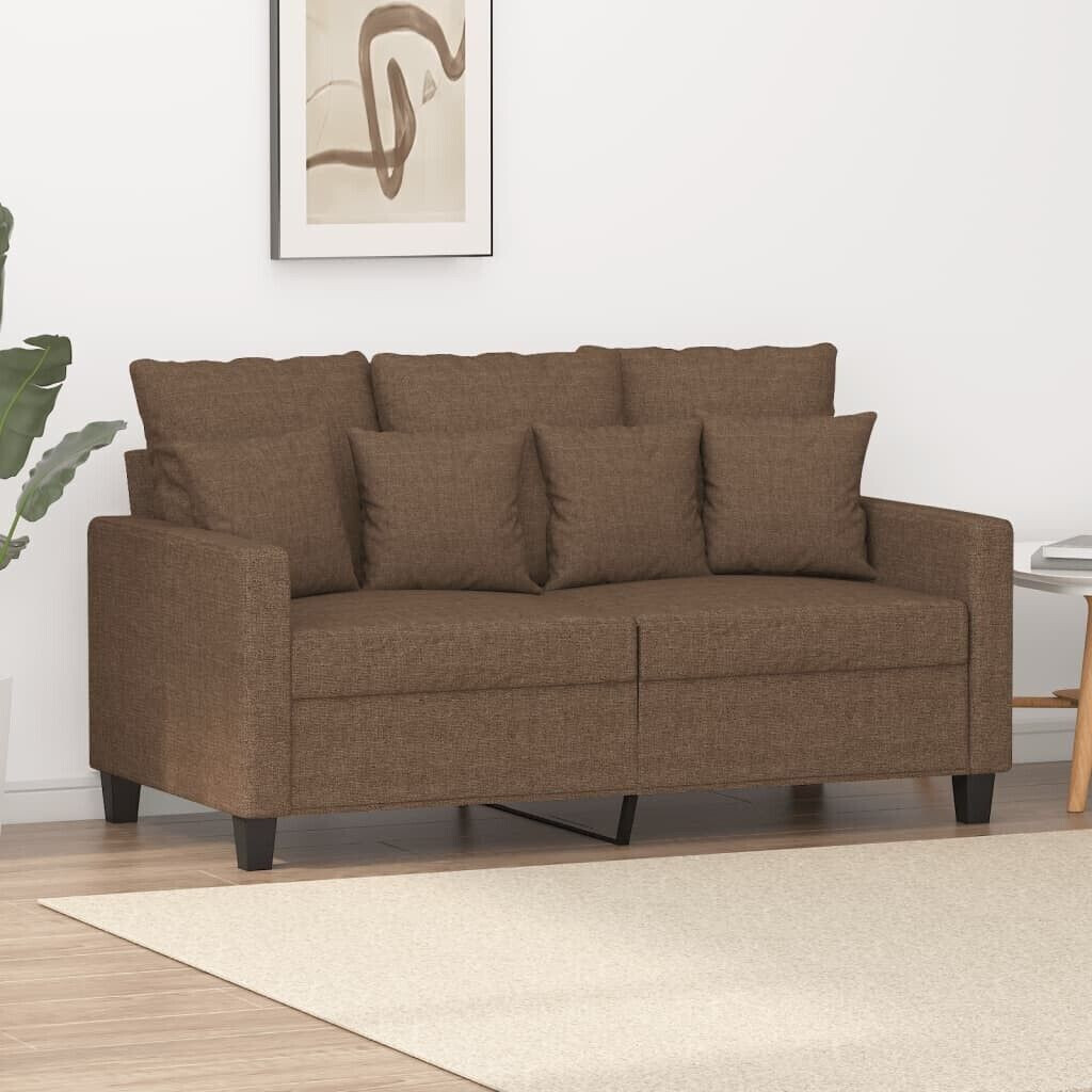 vidaXL 2-seater sofa brown 120 cm fabric (359262)