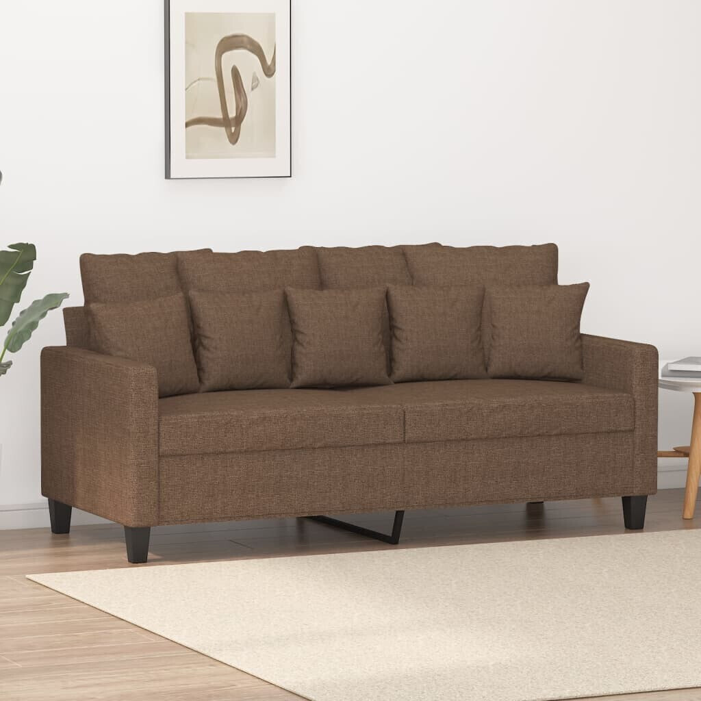 vidaXL 2-seater sofa brown 140 cm fabric (359270)