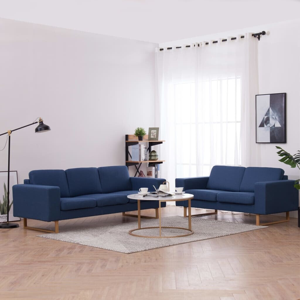 vidaXL 2 pcs. Sofa set fabric blue (276861)