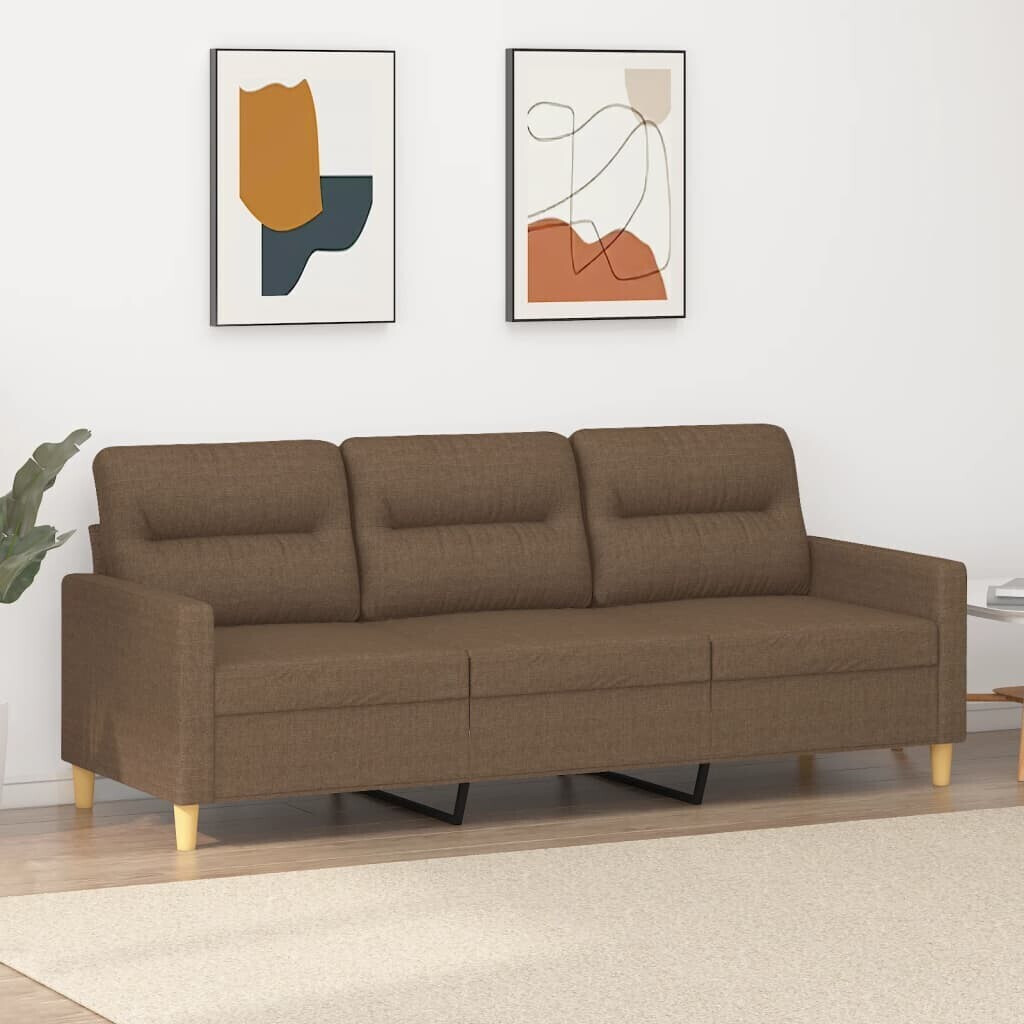 vidaXL 3-seater sofa brown 180 cm fabric (359246)