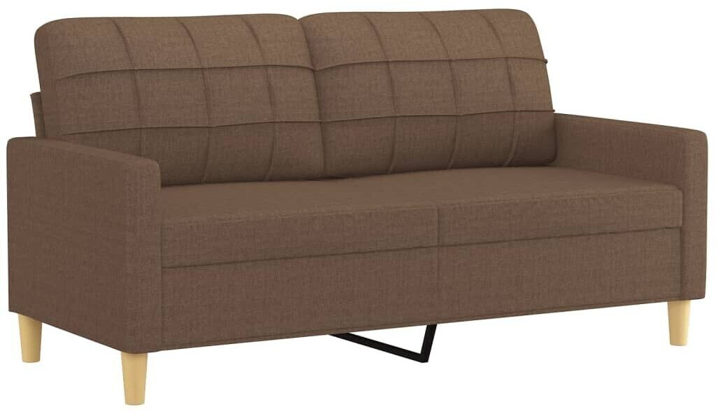 vidaXL 2-seater sofa brown 140 cm fabric (359094)