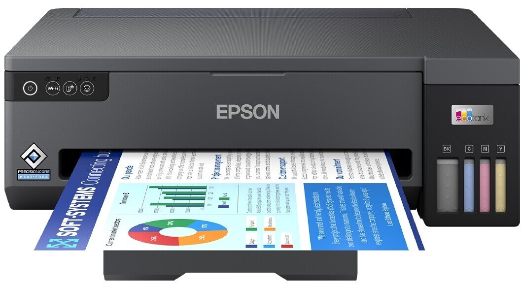 Epson EcoTank ET-1810 - Impresora Wifi A4 con Depósito de Tinta Recargable,  Mobile Printing, Color Negro