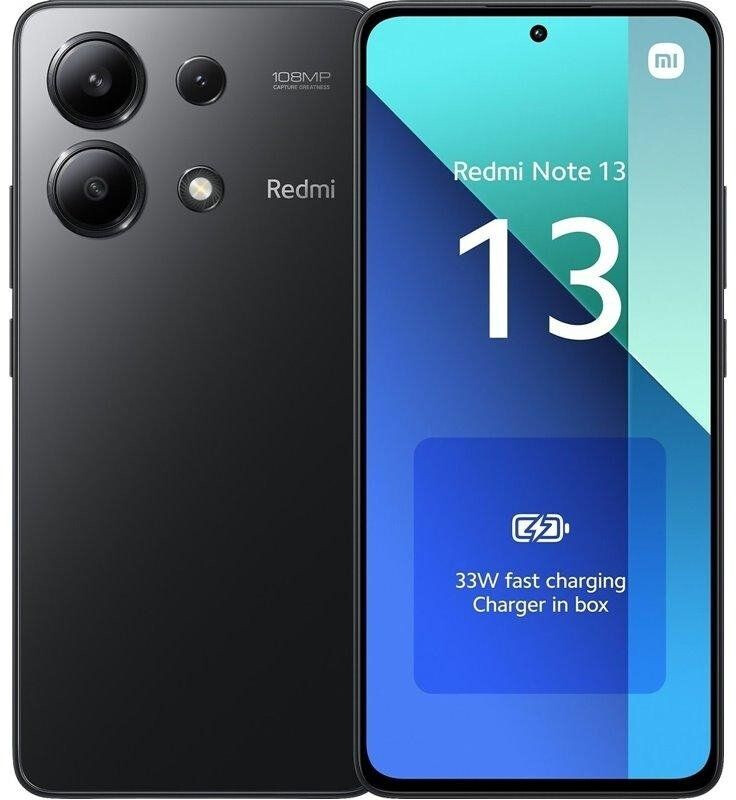 Xiaomi Redmi Note 13 4G 256 Go noir minuit