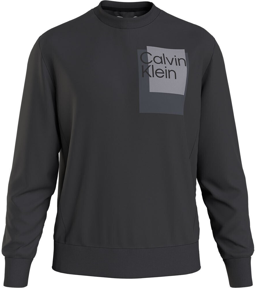 Calvin Klein Overlay Box Logo Sweatshirt (K10K112249-BEH) black