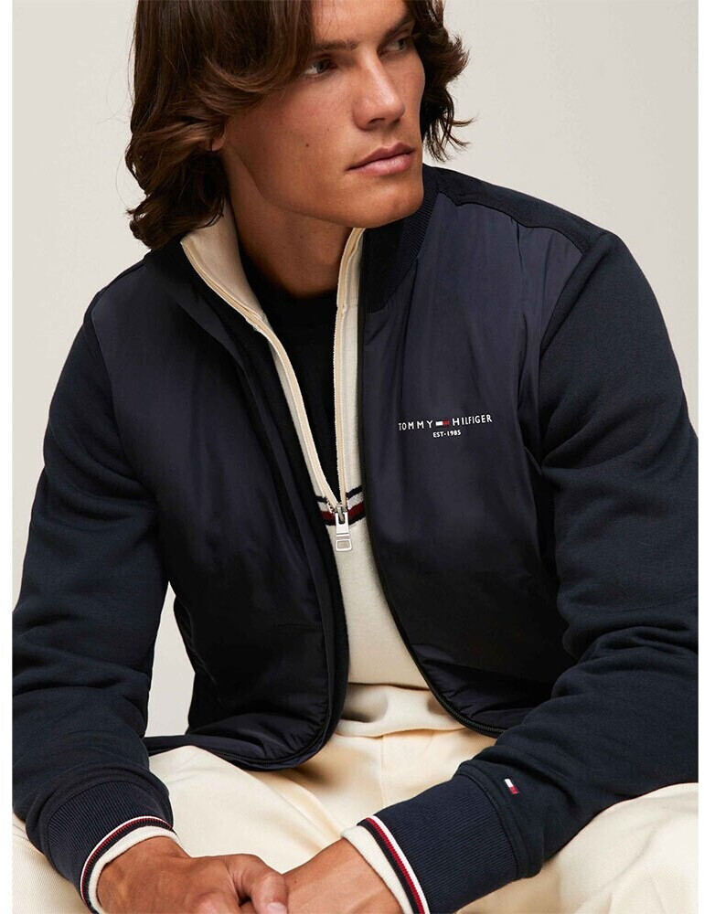Tommy Hilfiger Logo Mix Media Stand Full Zip Sweatshirt MW0MW33652 desert sky ab 112 71 Preisvergleich bei idealo