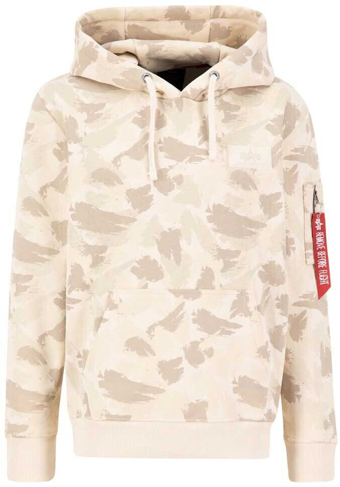 Alpha Industries Back Print Camo Hoodie (178318C-699) beige