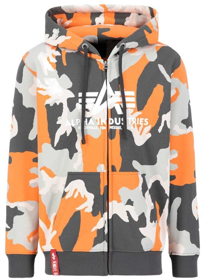 Alpha Industries Basic Full Zip Sweatshirt (178325-731) orange