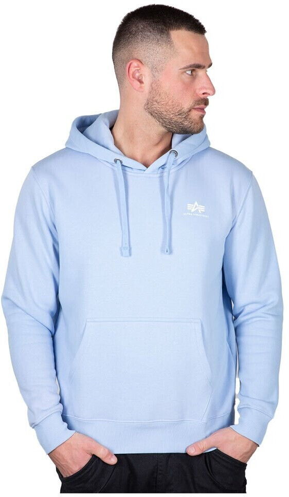 Alpha Industries Basic Small Logo Hoodie (196318-513) blue