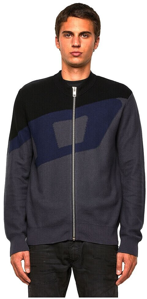 Diesel Zack Open Full Zip Sweater (A02027-0CBAT-5IW) grey
