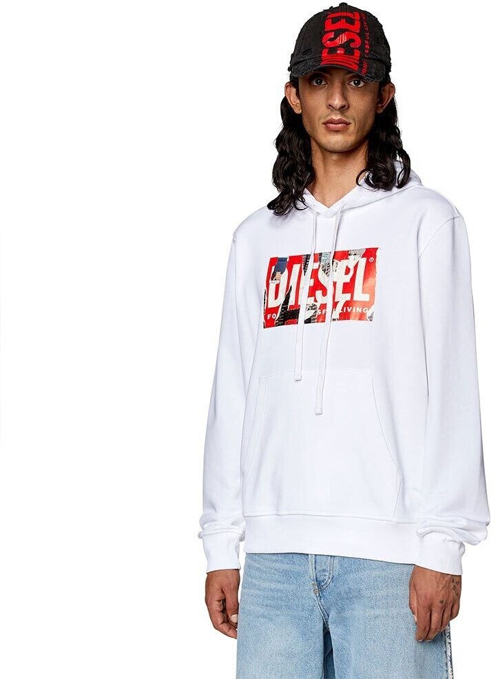 Diesel Ginn L4 Hoodie (A12531-0JFAV-100) white