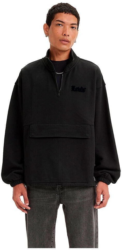 Levi's Relaxed Graphic 1/4 Zip Pouch Sweatshirt (A4877-0001) black