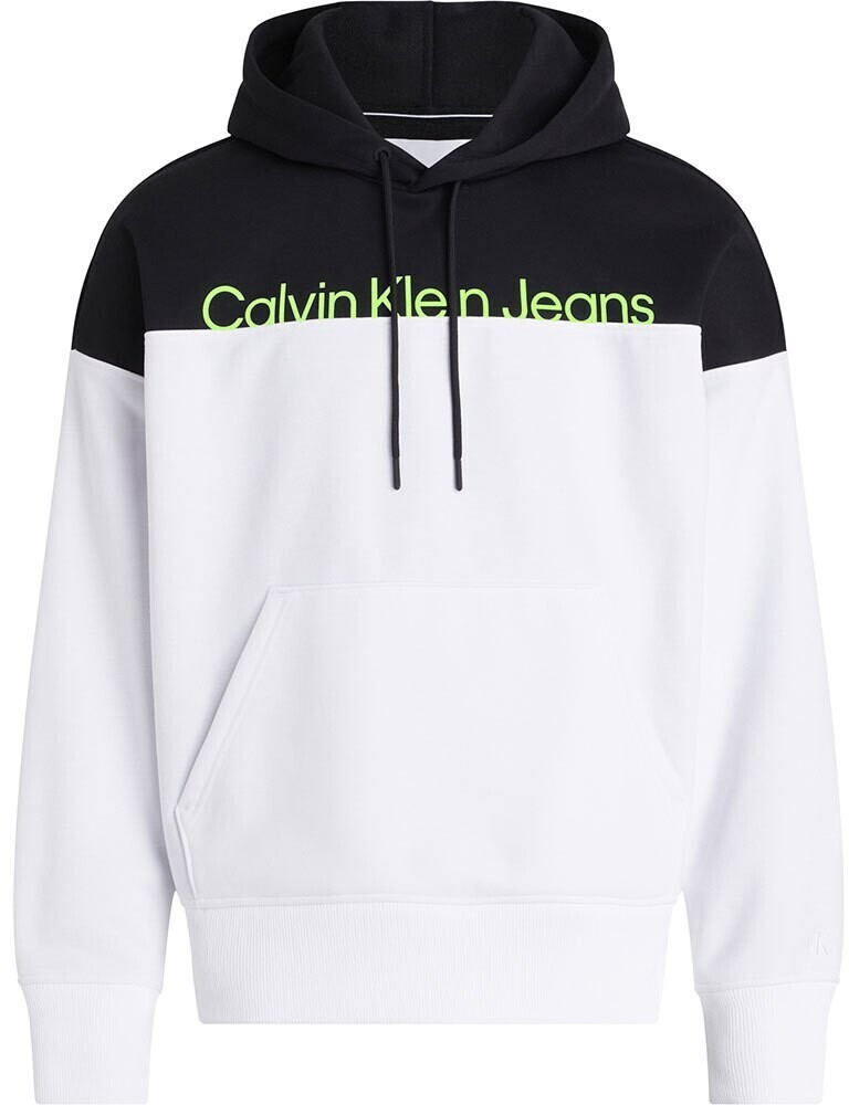Calvin Klein Institutional Colorblo Hoodie (J30J324089-YAF) white
