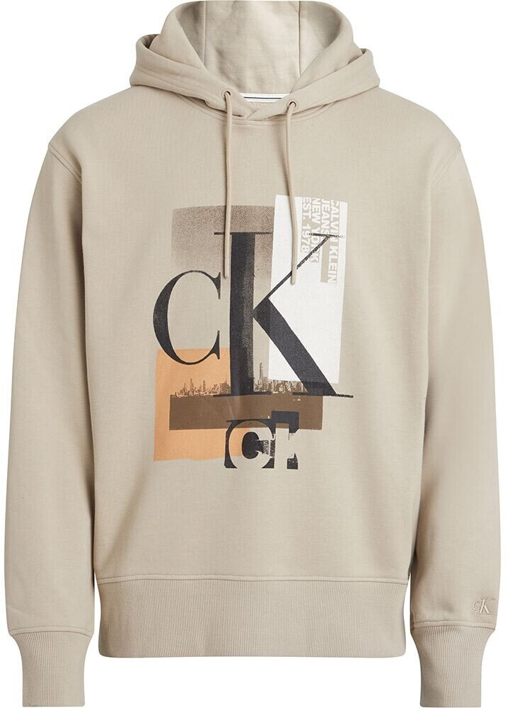 Calvin Klein Connected Layer Landscape Hoodie (J30J324310-PED) beige