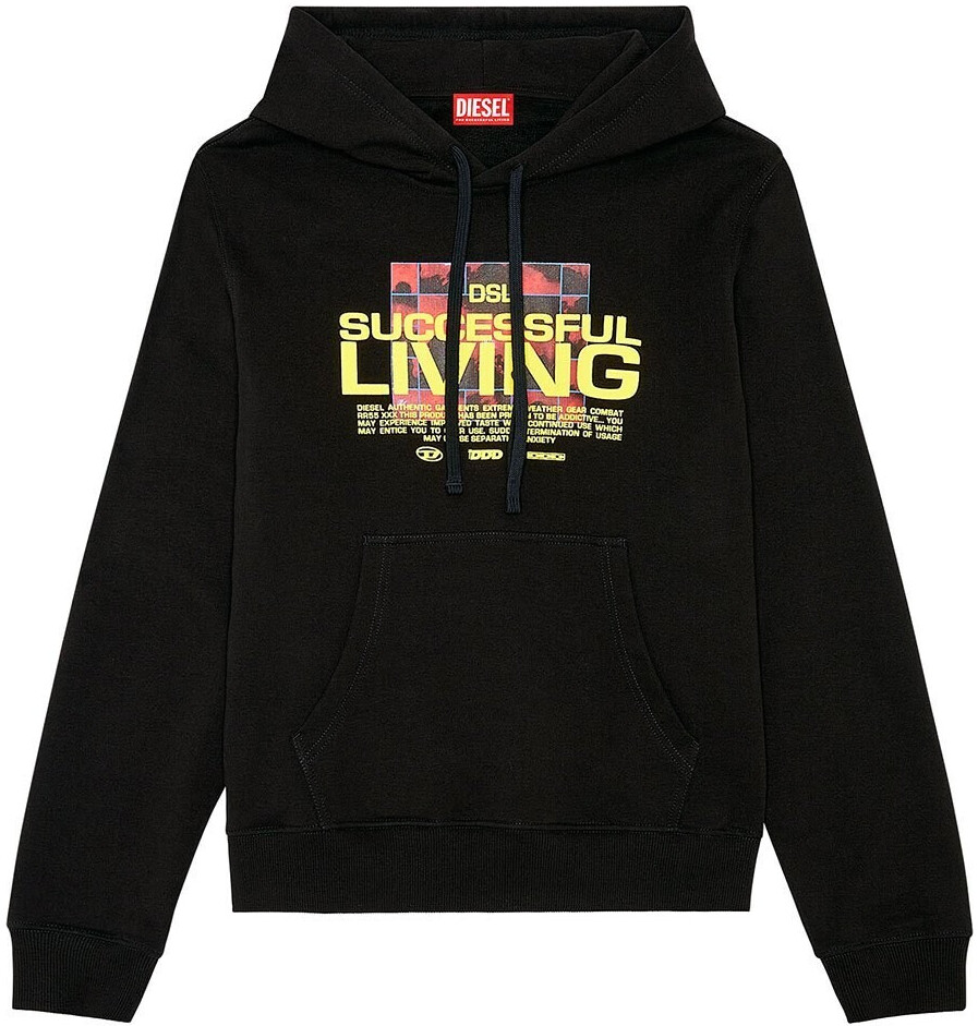 Diesel Ginn N1 Hoodie (A12276-0IEAX-9XX) black