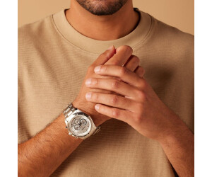 Orologio Uomo Citizen Eco-Drive AN8200-50A | Cronografo Al Quarzo Con Cinturino Acciaio | Quadrante Argento 42 Mm | 10 Bar