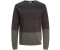 Jack & Jones Hill Knit Crew Sweater (12157321) Seal Brown / Detail Gradient