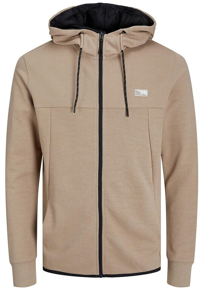 Jack & Jones Air Full Zip Sweatshirt (12204926) Crockery/DetailMelange