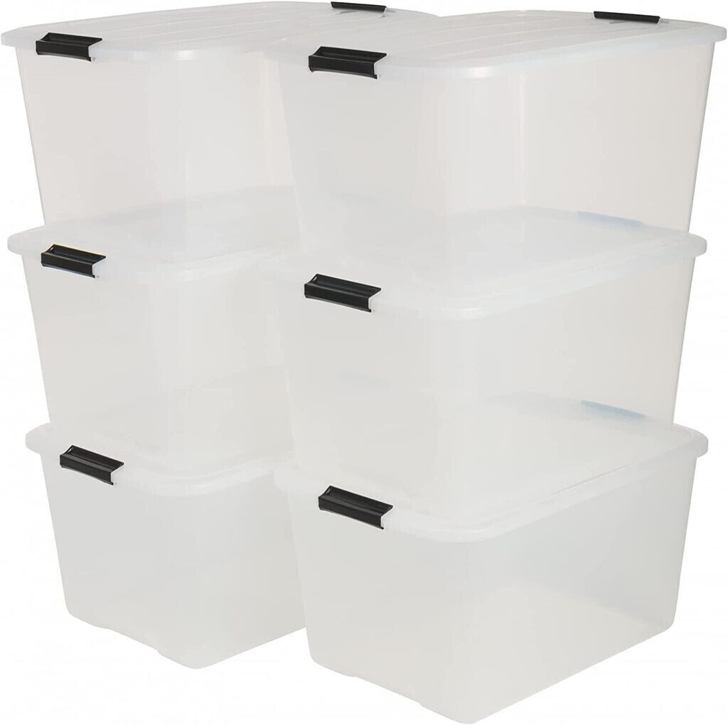 Iris Ohyama Top Box 45L 6 Pcs. Transparent