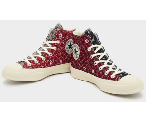 Red online floral converse