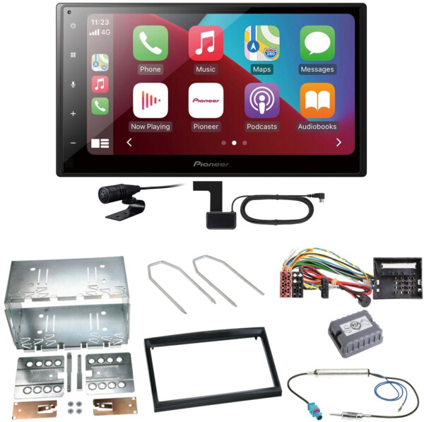 Pioneer SPH-DA160DAB Android Auto Einbauset für Peugeot 207 307 Partner Expert