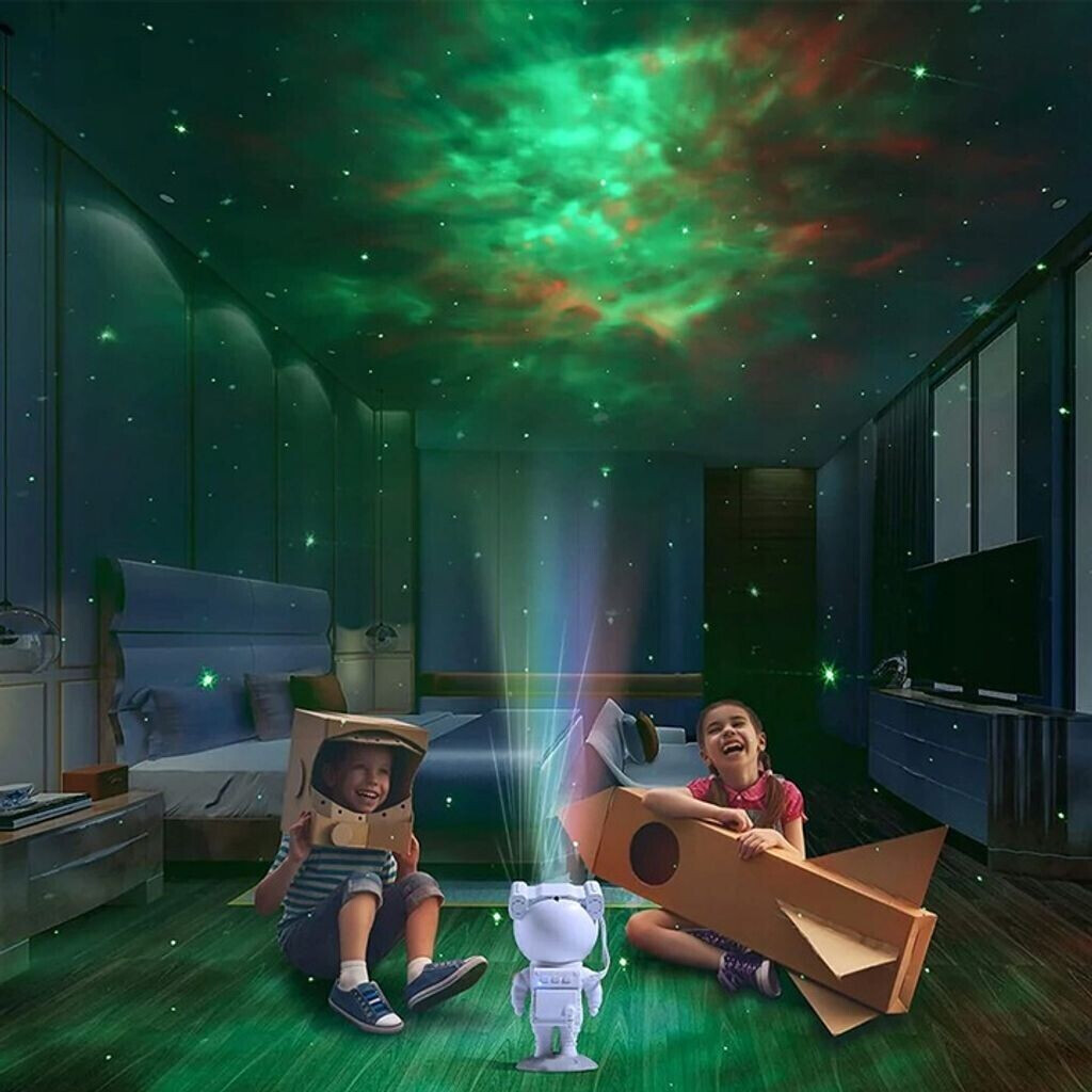 xO Galaxie Stern Projektor Sternenhimmel Astronaut Nachtlicht ab 28,90 €