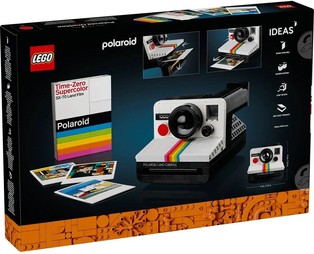LEGO Ideas Appareil Photo Polaroid OneStep SX-70, Maquette à Construire  pour Adultes avec Autocollants, Activité Manuelle, Idée Cadeau de  Saint-Valentin pour Hommes et Femmes 21345 : : Jeux et Jouets