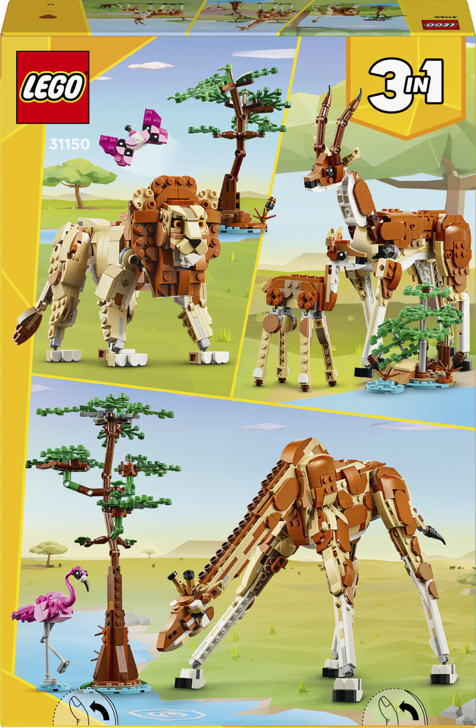 LEGO Creator 3 in 1 Wild Safari Animals 31150 from 39.99 Today Best Black Friday Deals on idealo