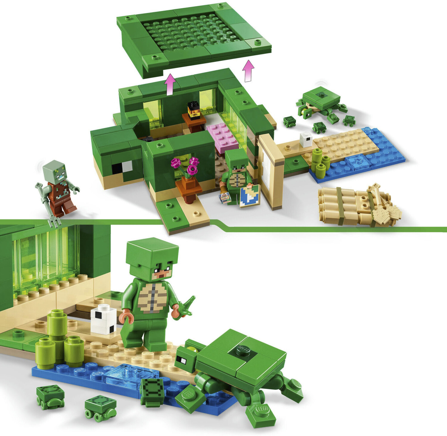 LEGO Minecraft - La maison de la plage de la tortue (21254) au meilleur  prix sur