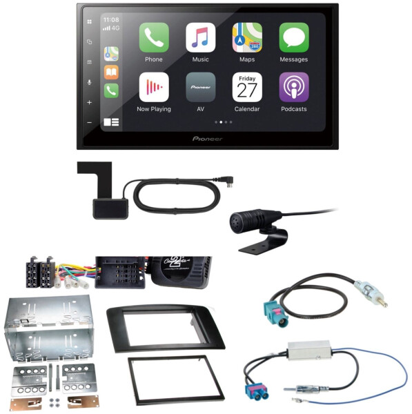 Pioneer SPH-DA250DAB USB Bluetooth MP3 DAB+ Einbauset für Mercedes ML W164