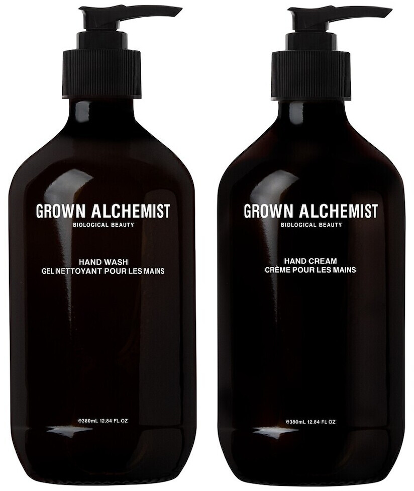 Grown Alchemist Amber Glass Bottle Hand Care Kit (2 x 380ml)