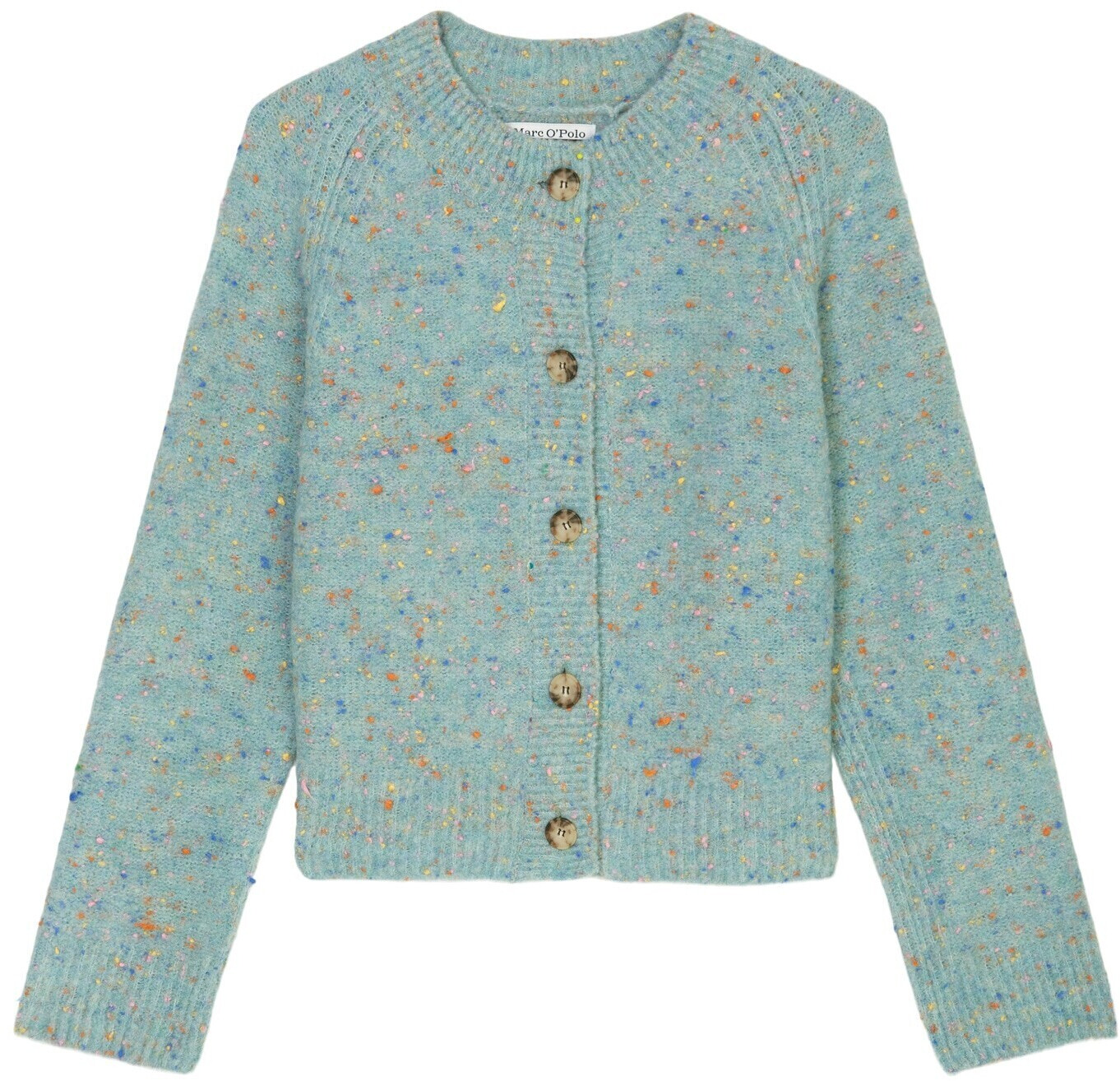 ASOS DESIGN relaxed boucle cardigan in petrol blue
