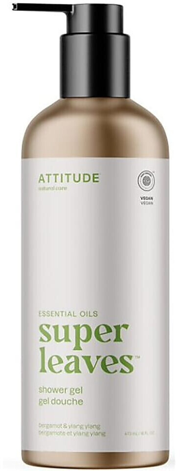 Attitude Super Leaves Shower gel Bergamot & Ylang Ylang (473 ml)