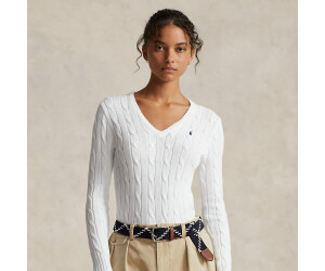 White cable knit sweater ralph lauren on sale