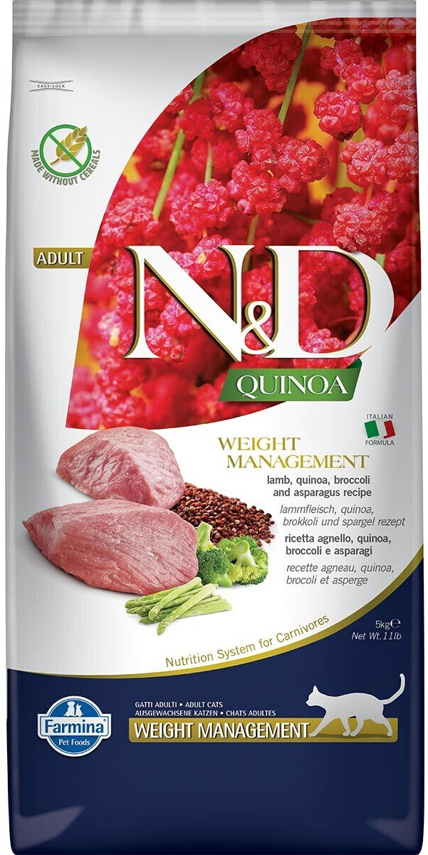 Farmina N&D Quinoa Weight Management Cat dry food lamb 5kg