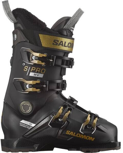 Photos - Ski Boots Salomon Women's ski shoes alp. Boots S/Pro MV 90 W GW BK/Gold M/BE 