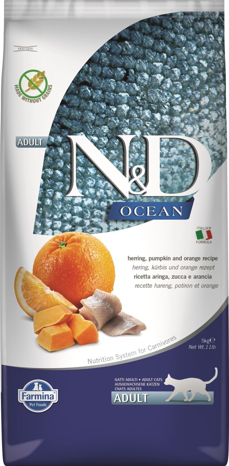 Farmina N&D Ocean Adult Cat Herring Pumpkin and Orange 5kg