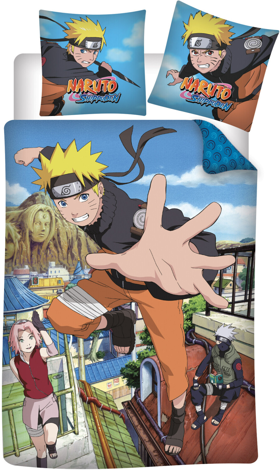 Aymax! Naruto Shippuden reversible 2-piece bed linen set 135x200 cm
