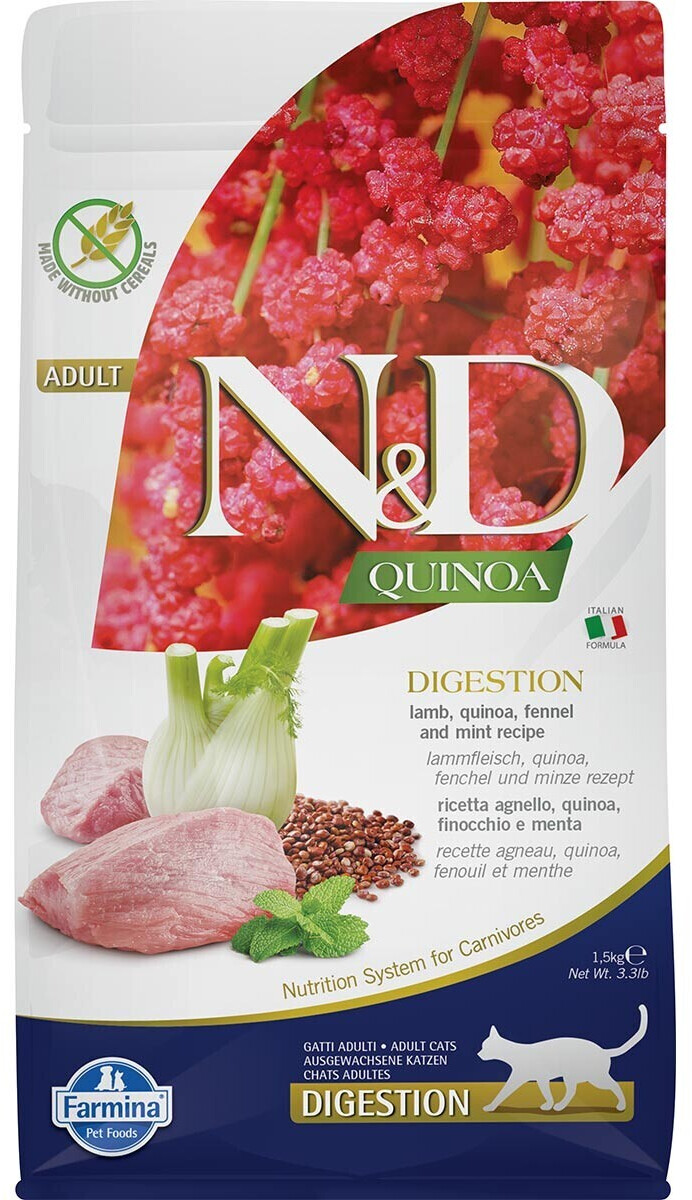 Farmina N&D Quinoa Digestion Cat dry food lamb 1,5kg