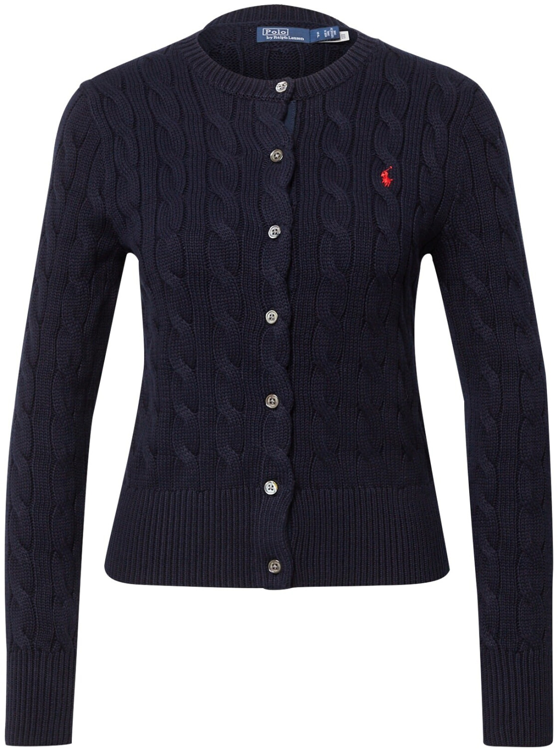 Polo Ralph Lauren Crew neck cable knit cardigan (638619) navy