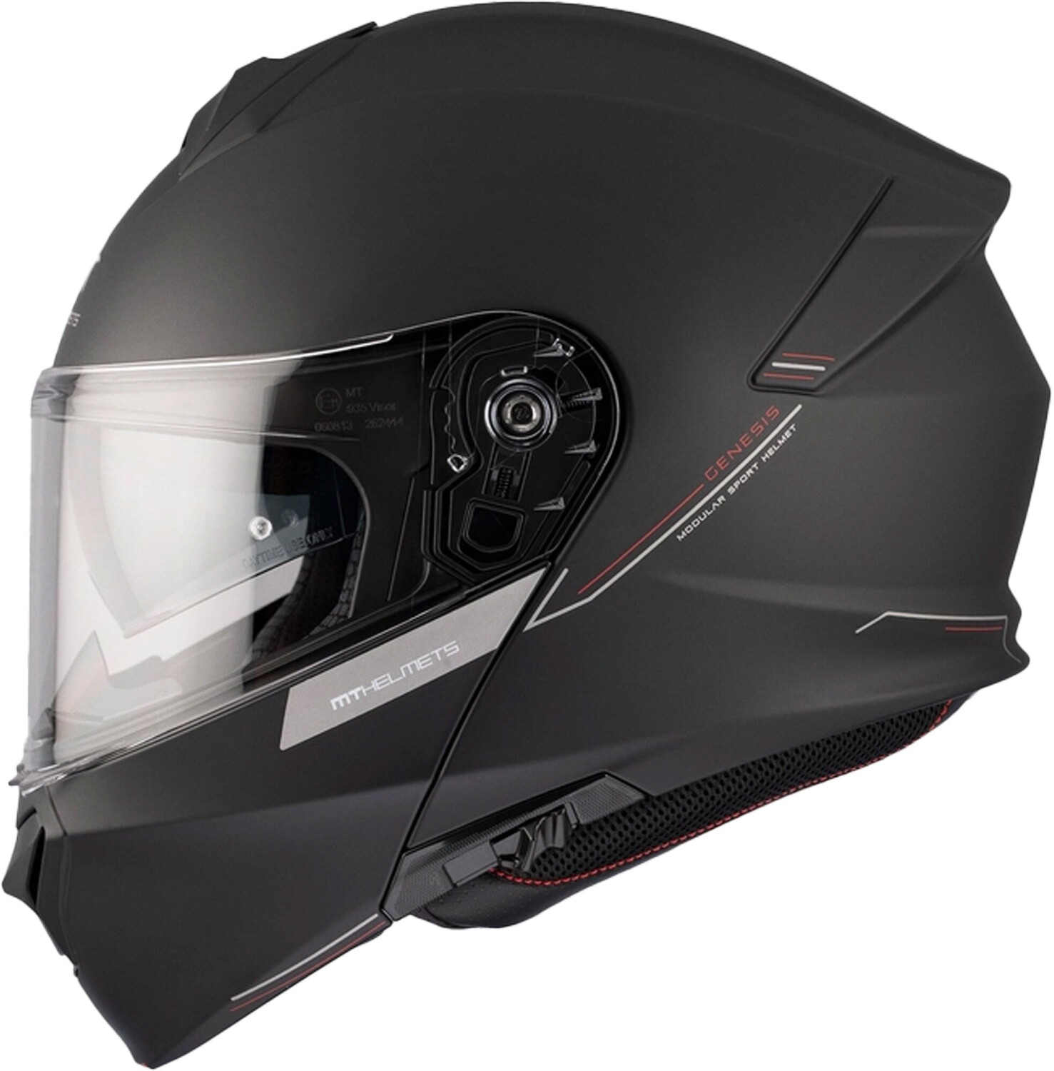 MT Casco Genesis Sv Solid Negro Mate L - View #10