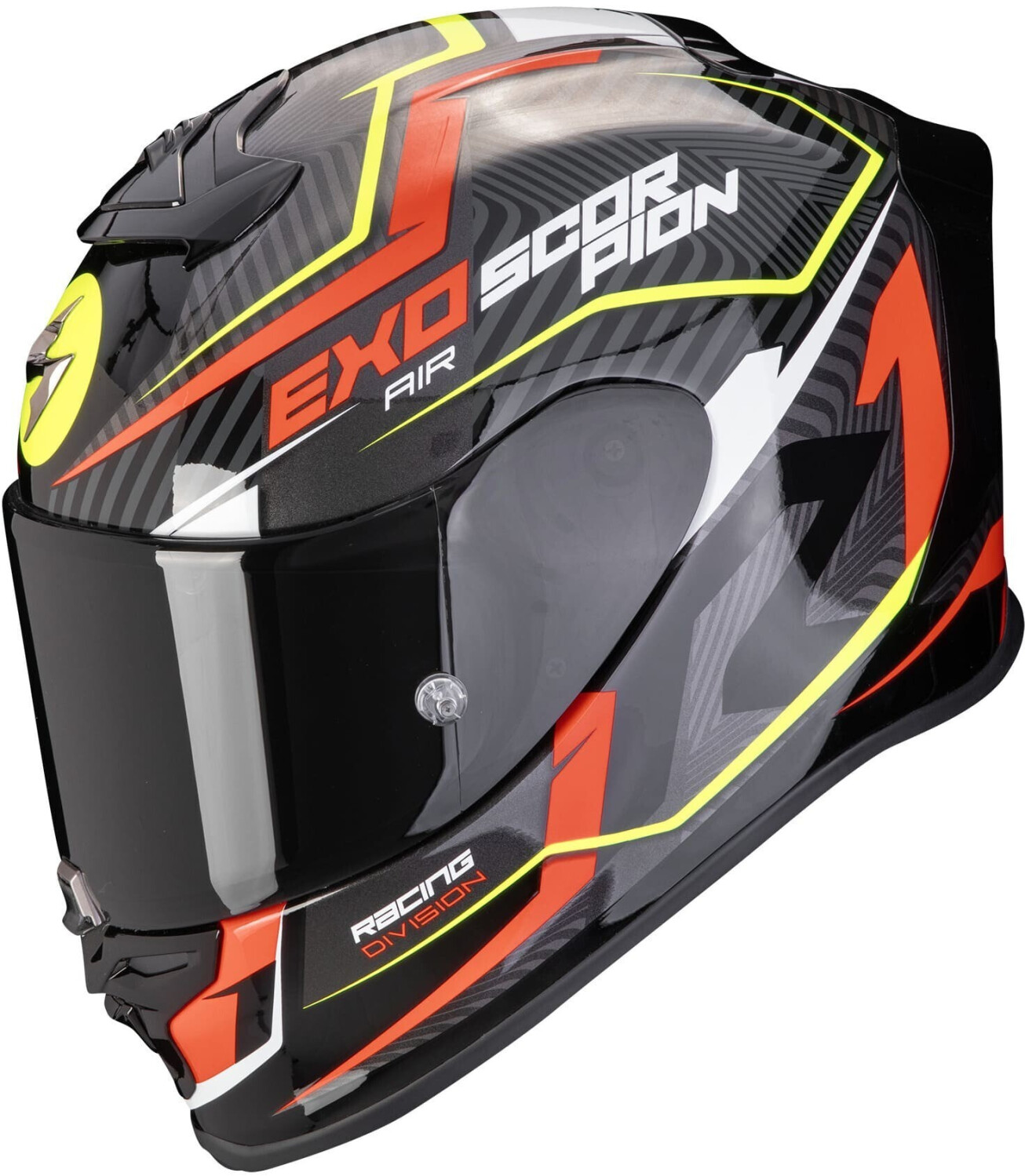 Scorpion EXO-R1 Evo Air Coup noir/rouge/jaune fluo